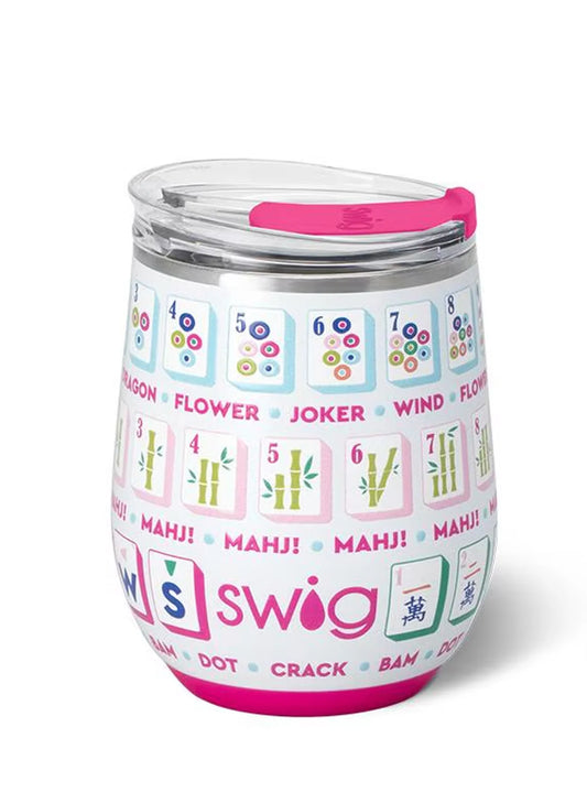 Swig Mahjong Stemless Wine Cup 12oz