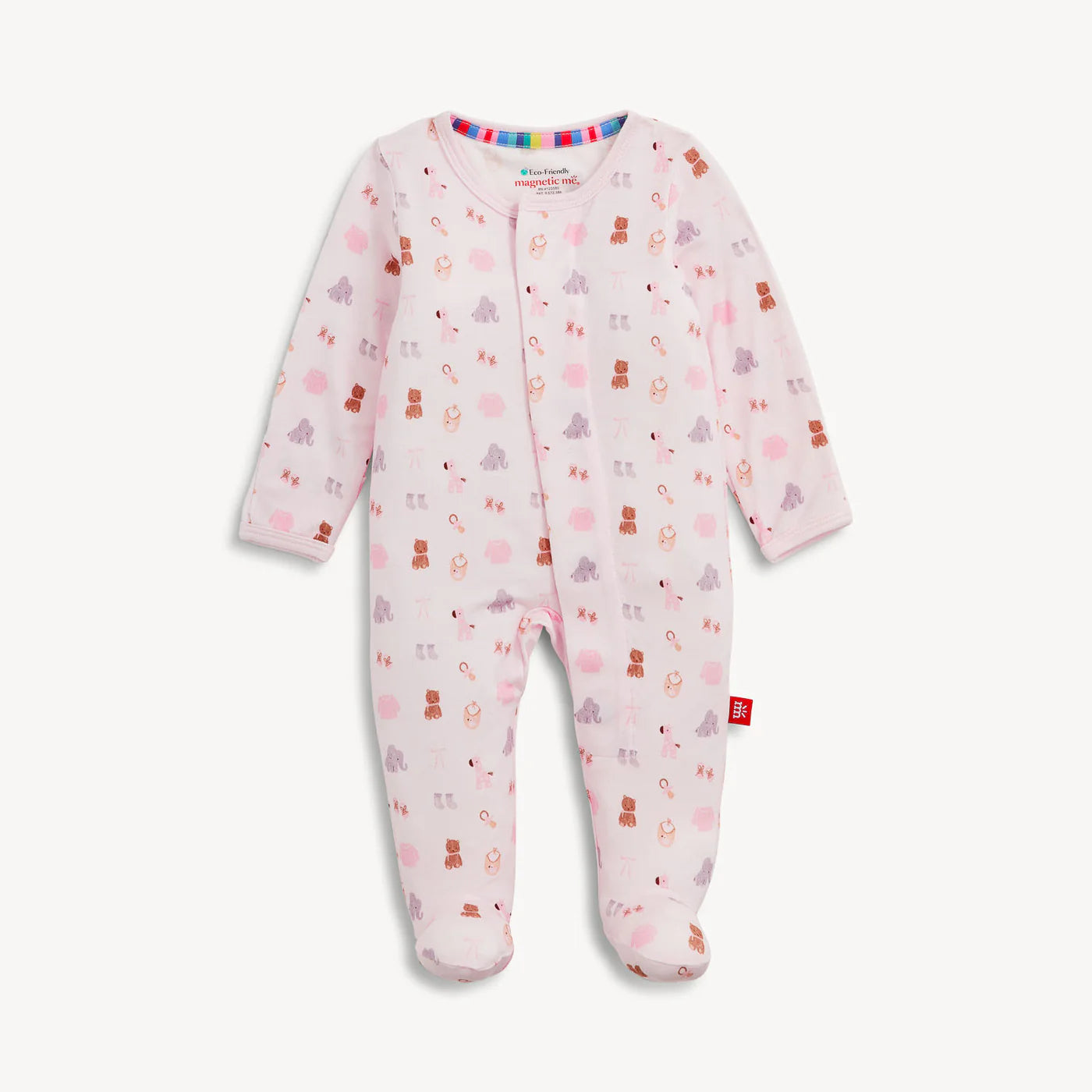 Magnetic Me Nursery Nostalgia Pink Modal Magnetic Footie