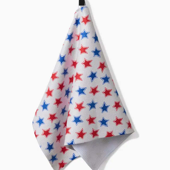 Geometry Funky Stars Tea Towel
