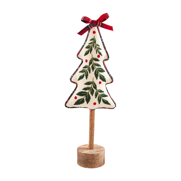 MUD PIE MEDIUM EMBROIDERED TREE DECOR