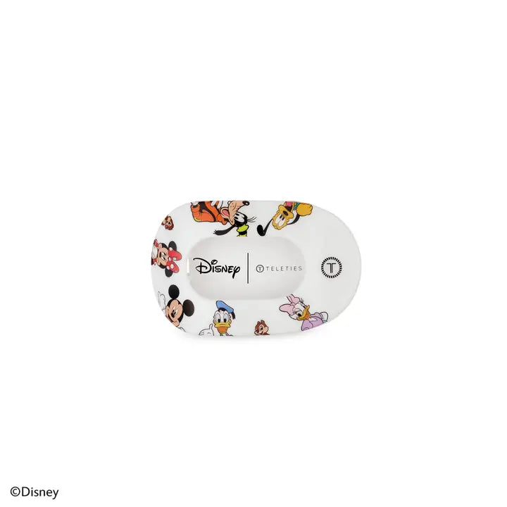 Teleties Flat Round Hair Clip | Tiny | Mickey and Friends