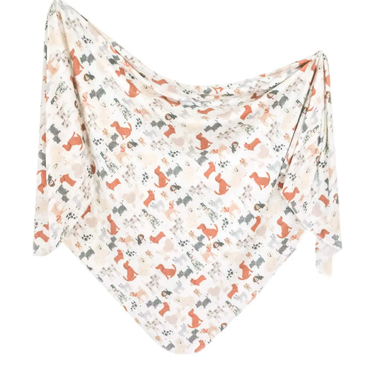 Copper Pearl Knit Swaddle Blanket - Rufus