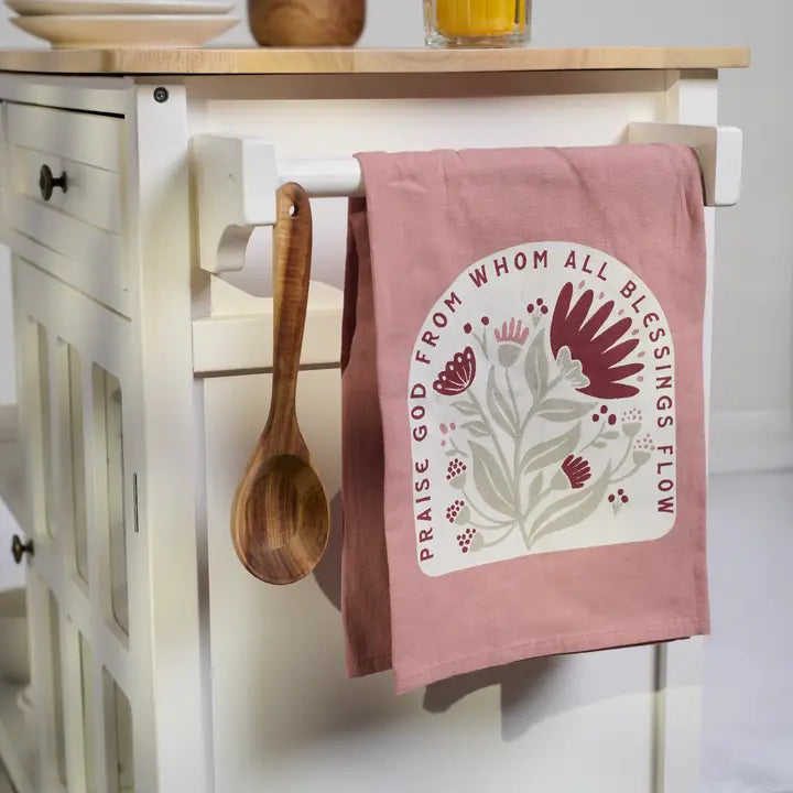 Primitives by Kathy Praise God Kitchen Towel