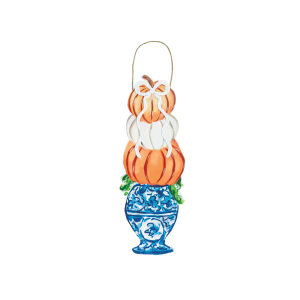 MUD PIE PUMPKIN TOPIARY DOOR HANGER
