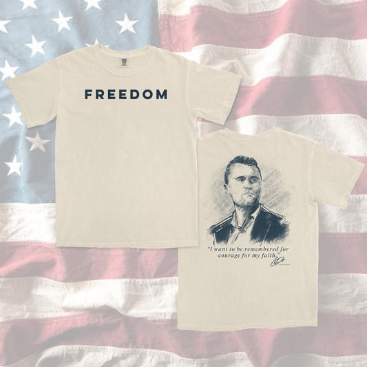 Knotted Pine Trading Co. Charlie Kirk Shirt-Ivory