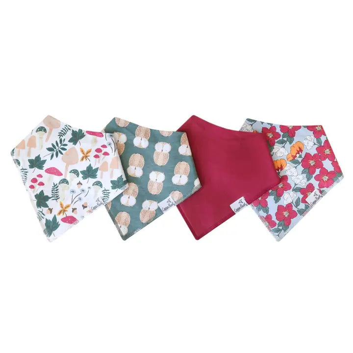 Copper Pearl Baby Bandana Bibs - Ivy