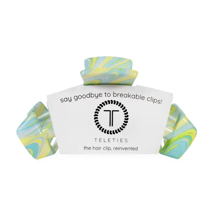 Teleties Classic | By the Sea Shore | Large Hair Clip