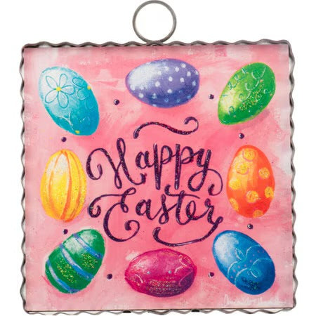 The Round Top Collection Mini Happy Easter & Eggs Print