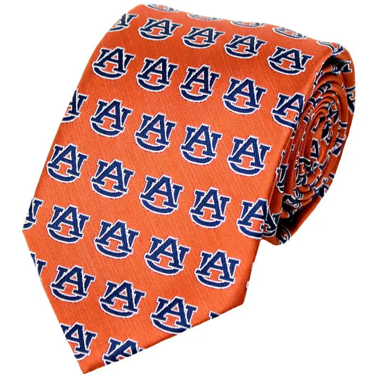 Donegal Bay Auburn Tigers Repeating Orange Necktie