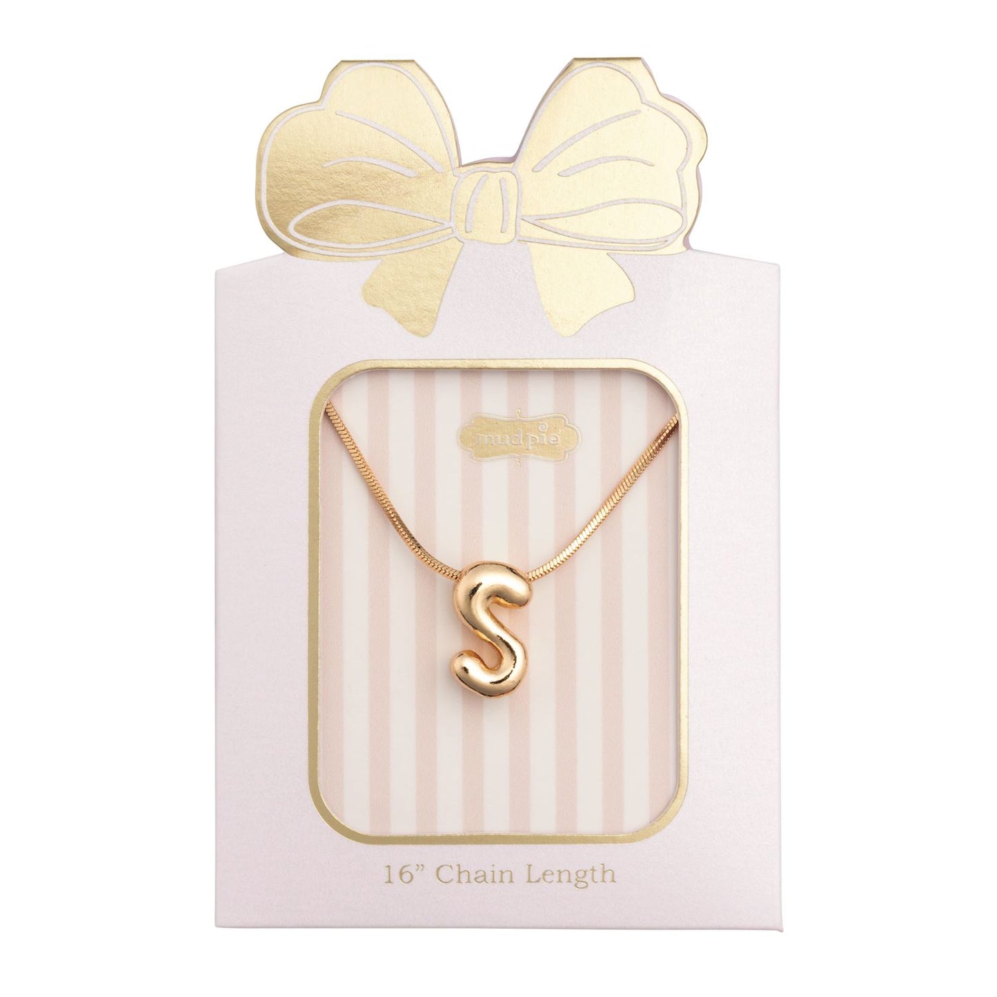 MUD PIE S INITIAL NECKLACE