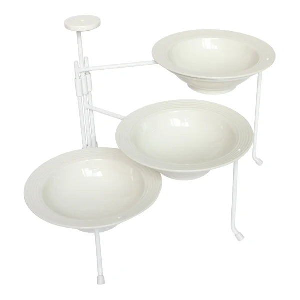 nora fleming triple tier stands—round