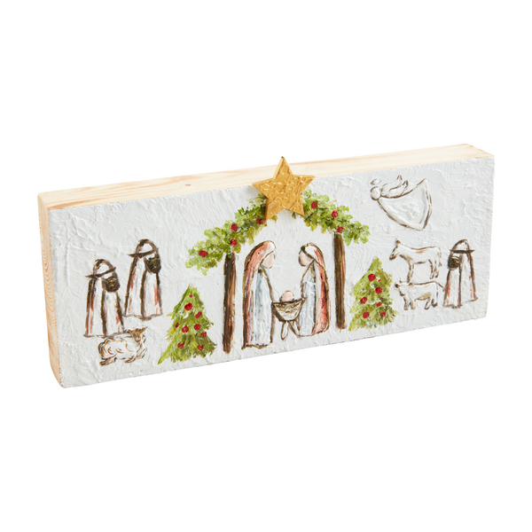 MUD PIE NATIVITY PLAQUE