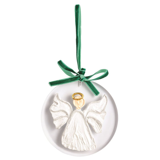 MUD PIE ANGEL PAINTED ACRYLIC ORNAMENT