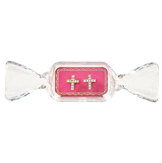 The Candy Dish Earrings - Hot Pink