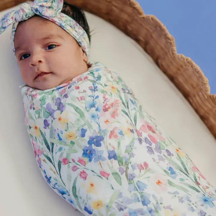 Copper Pearl Knit Swaddle Blanket - Josie