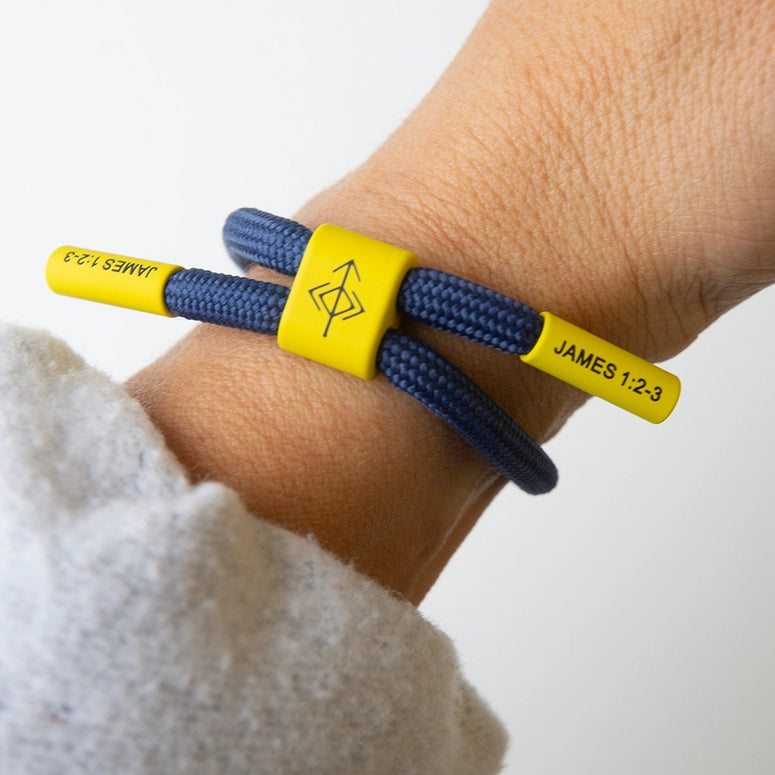 THE PRAYER I SHARE Faith Builds Fortitude Cord Bracelet | Christian Athletes