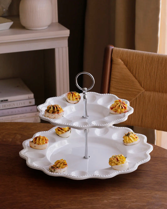 Beatriz Ball VIDA Alegria Two-Tiered Egg Server