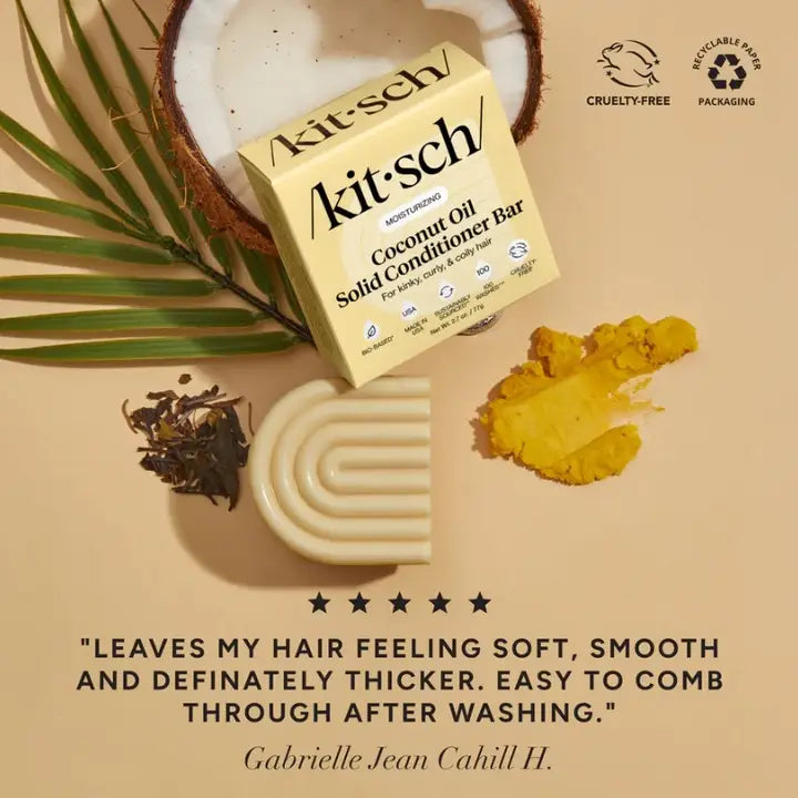 Kitsch Coconut Oil Conditioner Bar For Dry Damaged Hair