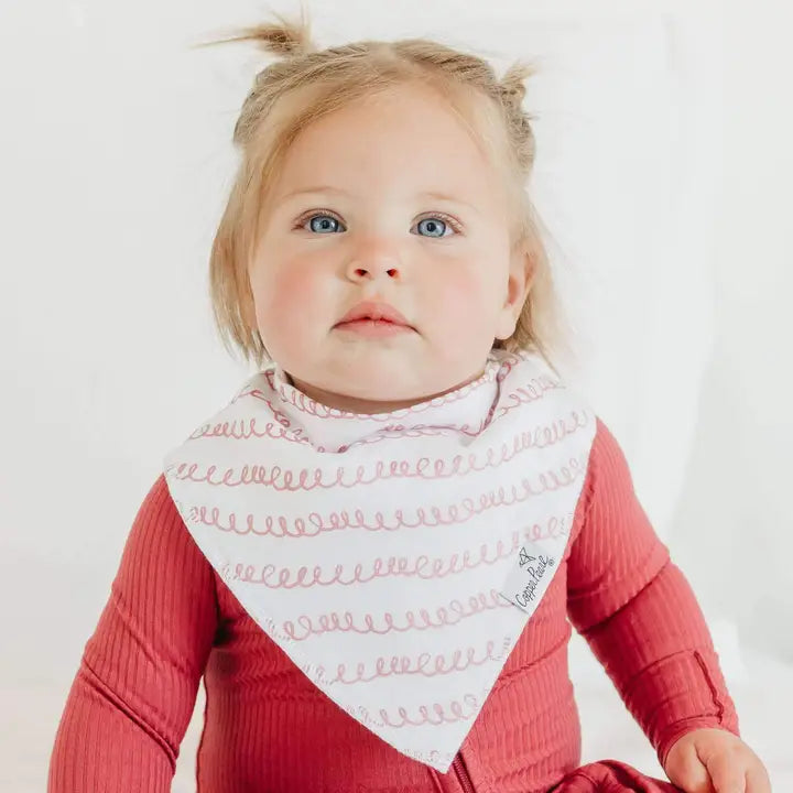 Copper Pearl Baby Bandana Bibs - Lola