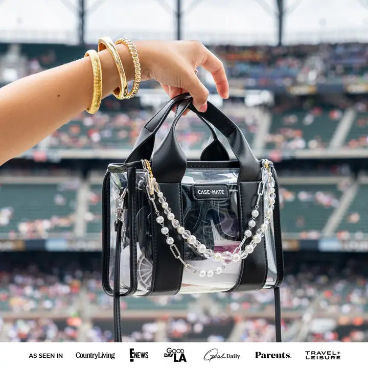 Case-Mate Clear Stadium Bag-Midnight Black