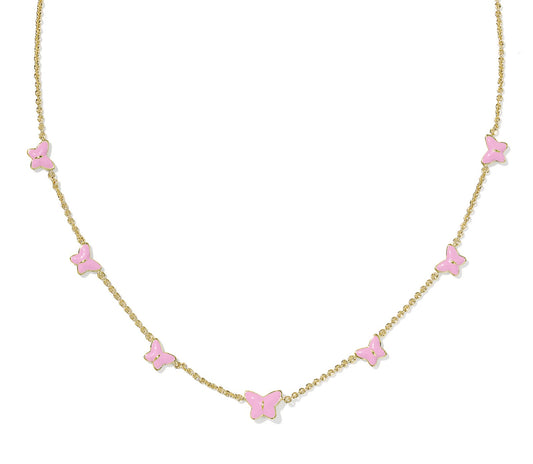 KENDRA SCOTT LILLIA BUTTERFLY ENAMEL STRAND NECKLACE