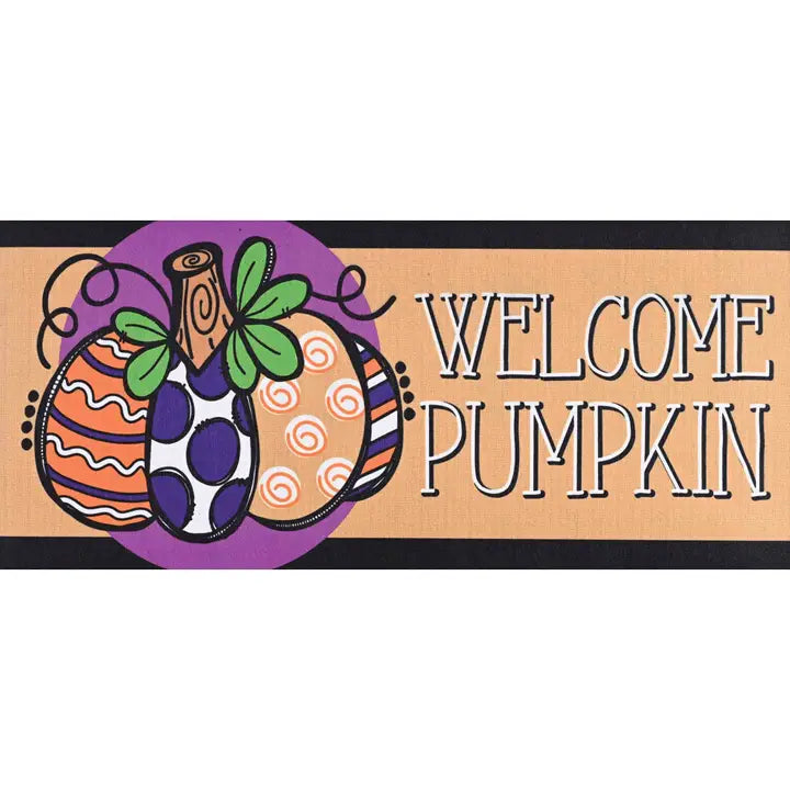 Dicksons Doormat Insert Welcome Circle Pumpkin