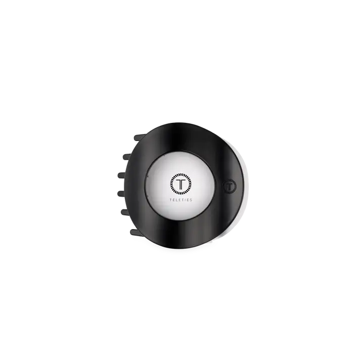 Teleties Jet Black | Small | Flat Circle Hair Clip