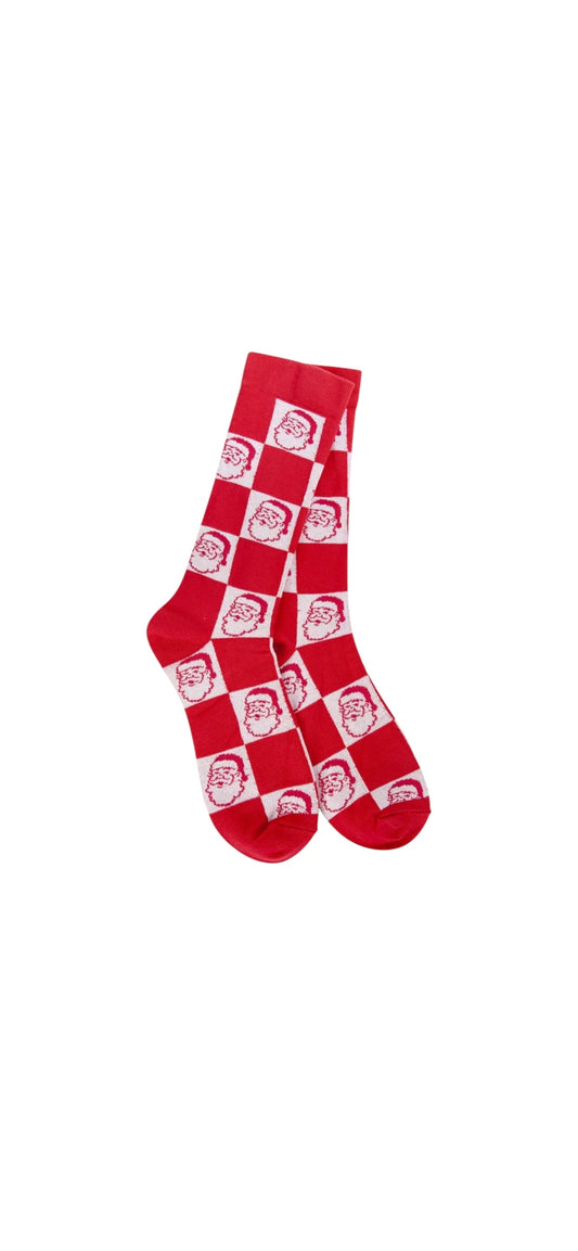 WORLD'S SOFTEST SOCKS - SANTA CHECK