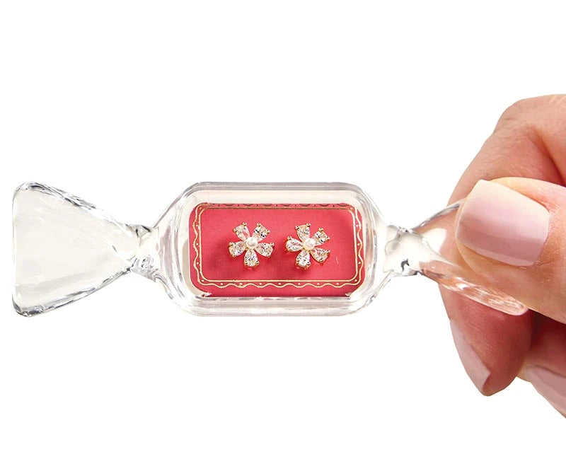 The Candy Dish Earrings - Bright Pink