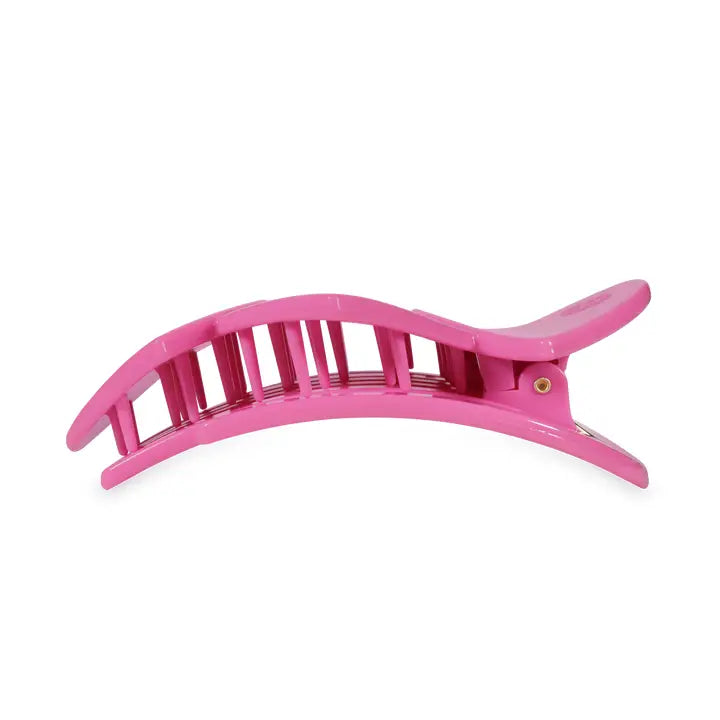 Teleties Flat Hair Clip | Large | Pink Heart To Heart