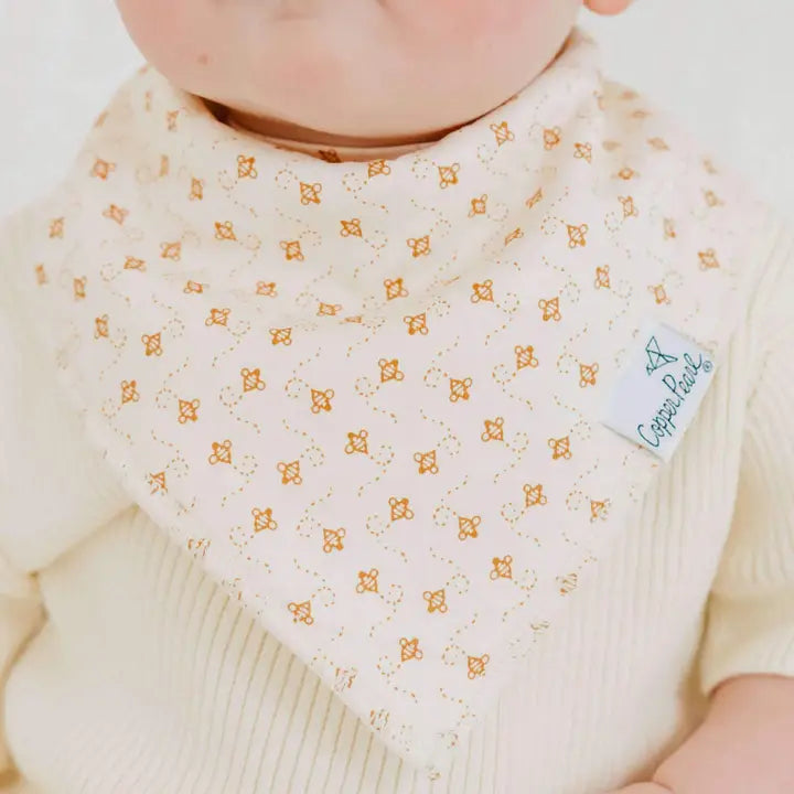 Copper Pearl Baby Bandana Bibs - Eden