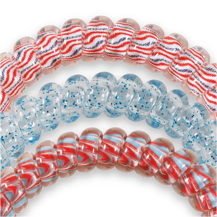Teleties Spiral Hair Coils | Small | Freedom To Sparkle Hair Ties
