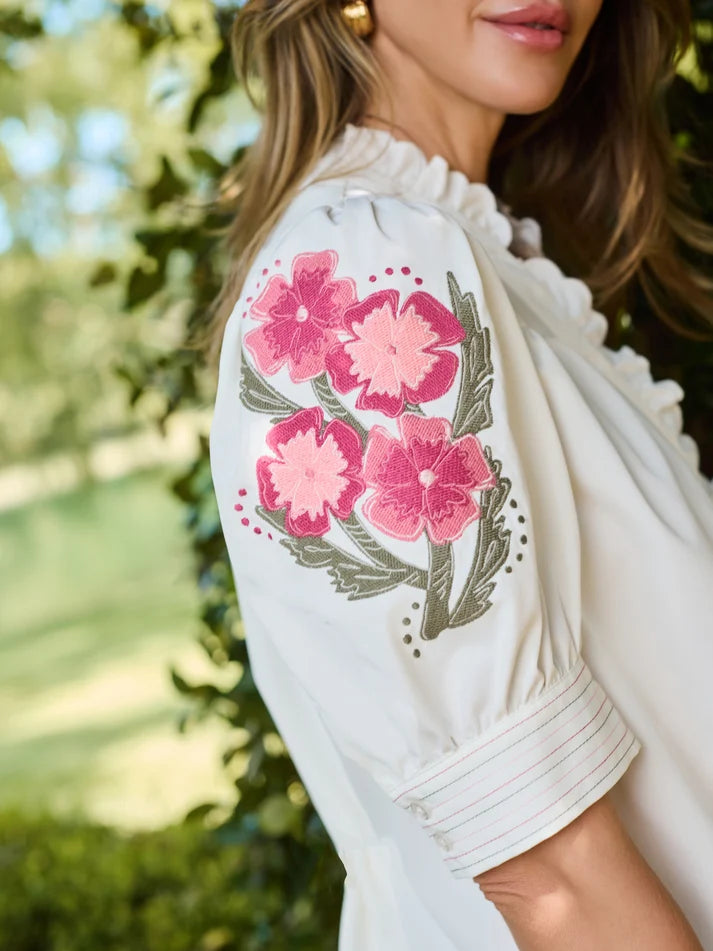 MARY SQUARE Top Emmie Ivory
