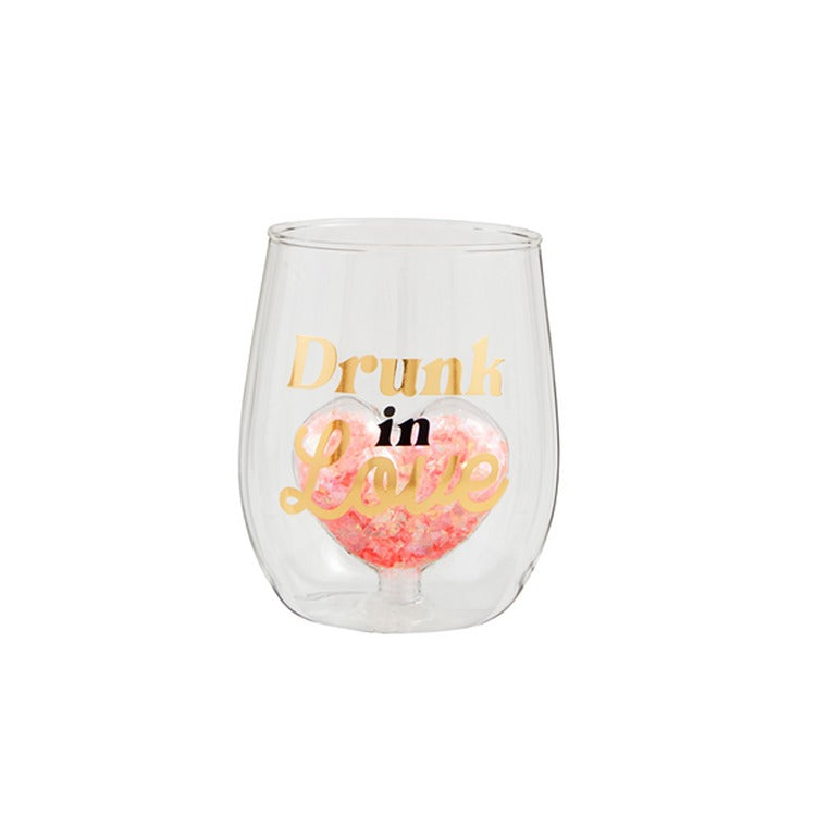 MUD PIE Drunk In Love Wedding Glass