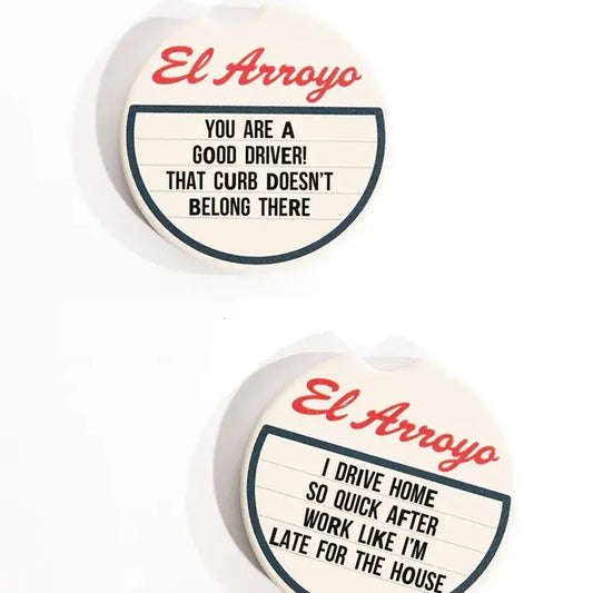 El Arroyo Car Coaster Set - Good Driver