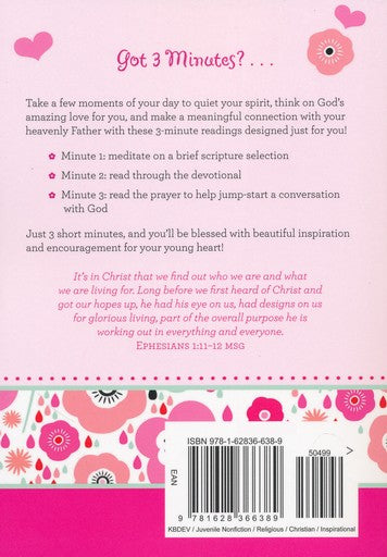 3-Minute Devotions for Girls: 180 Inspirational Readings for Young Hearts By: Janice Hanna
