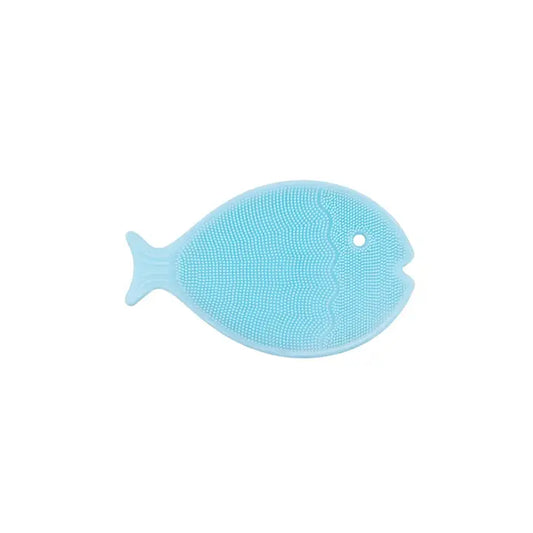 Innobaby Silicone Mini Bath Scrub For Babies / Cradle Cap Brush-Aqua