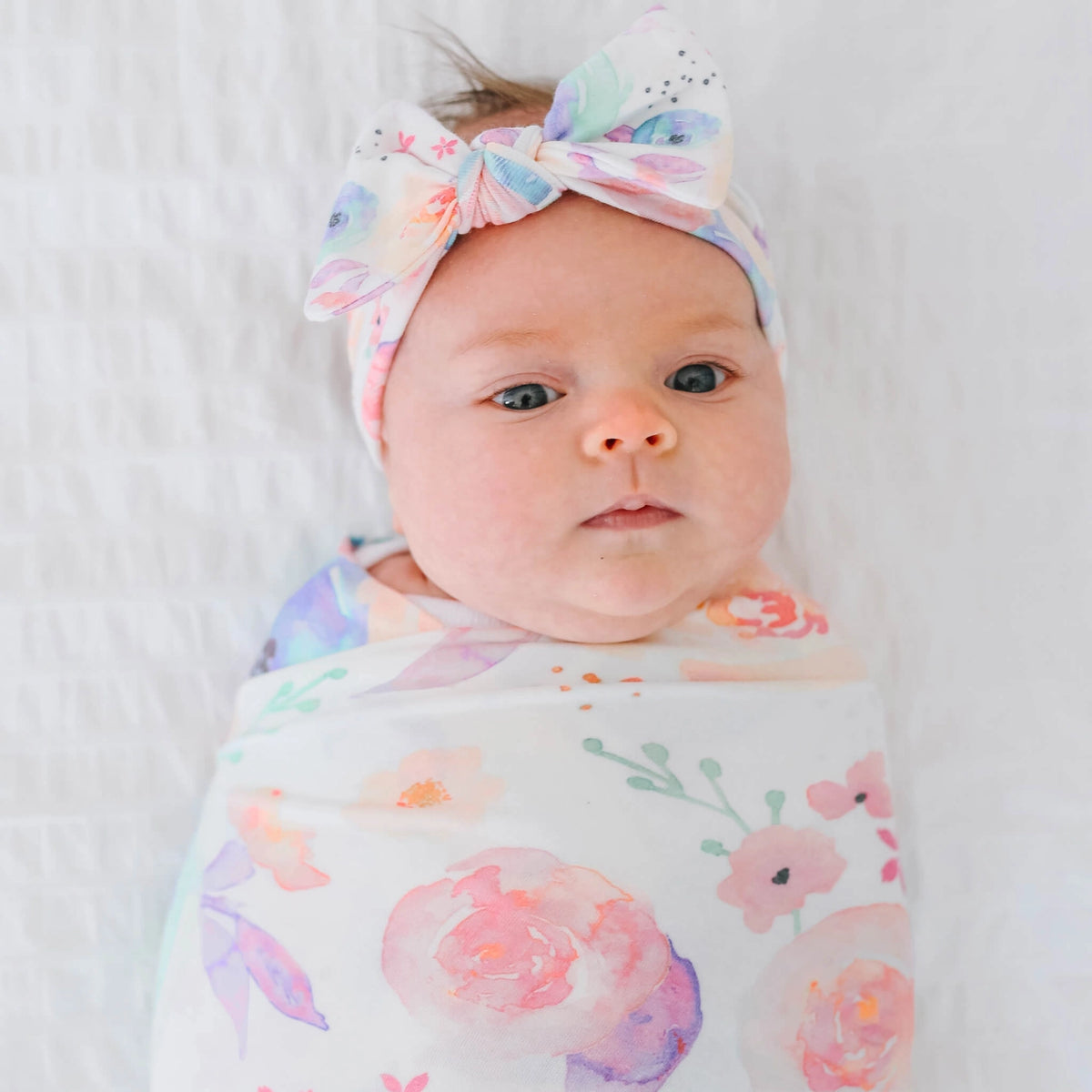 Copper Pearl Knit Swaddle Blanket - Bloom