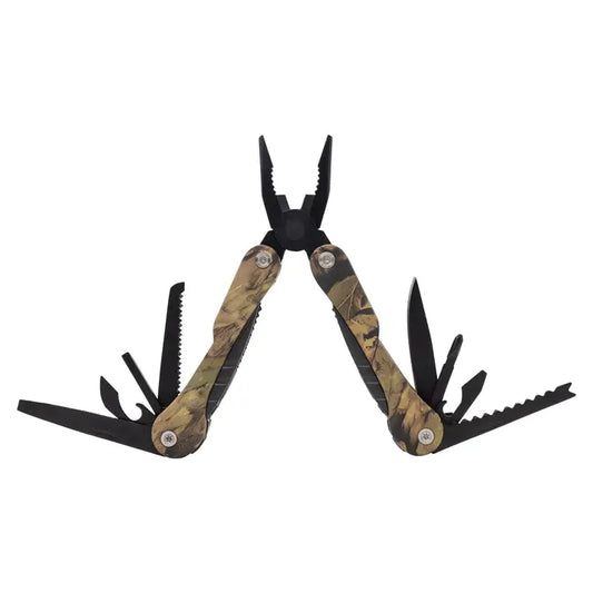 Mad Man Camo 14 Pc Multi-Tool | Camo Fishing & Camping Multi-Tool