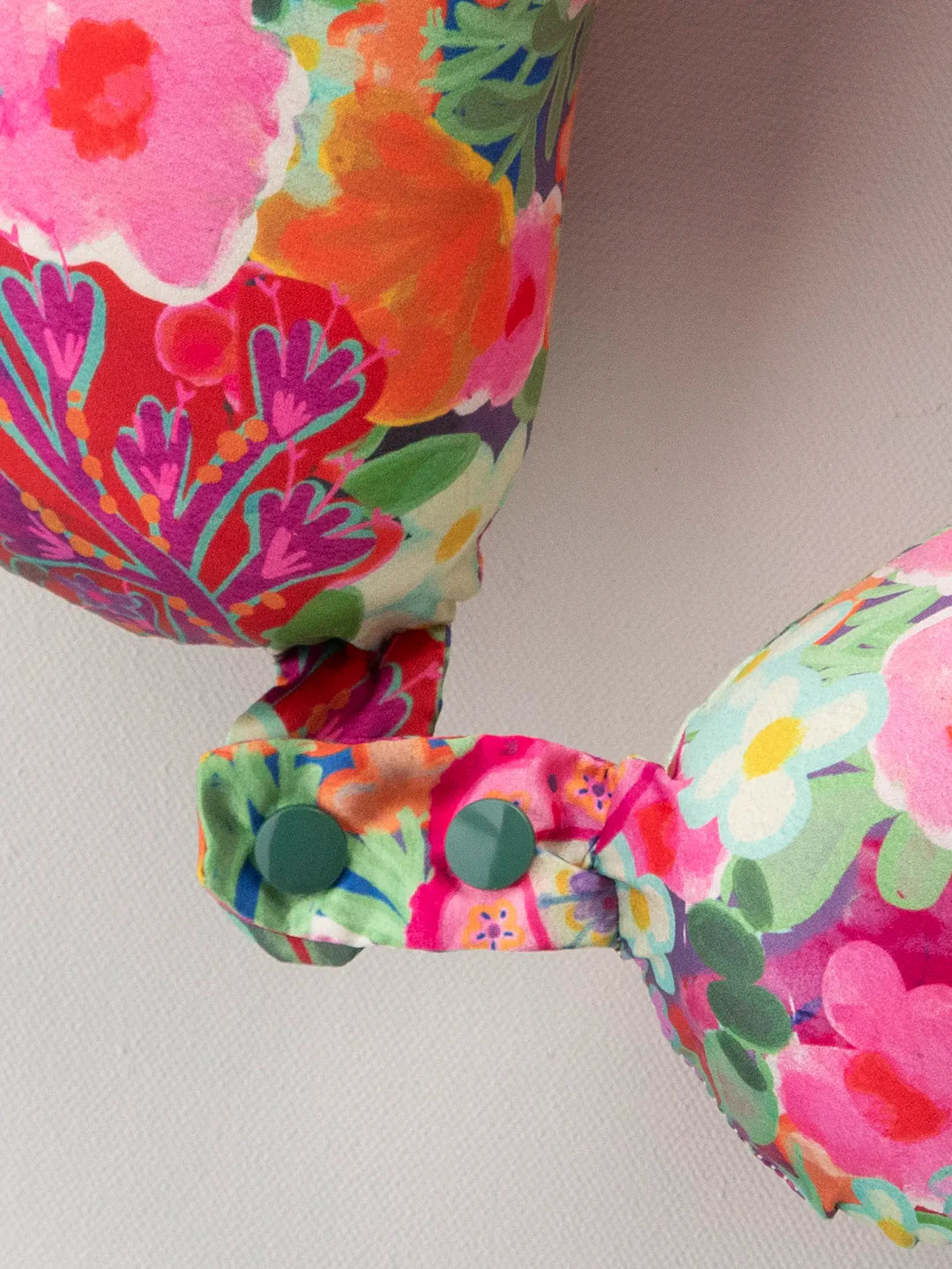Natural Life Travel Neck Pillow-Pink Painted Garden