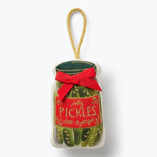 Rifle Paper Co. Pickle Jar Embroidered Ornament