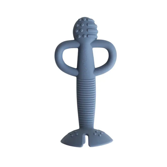 Busy Baby Teether & Training Spoon-Pewter