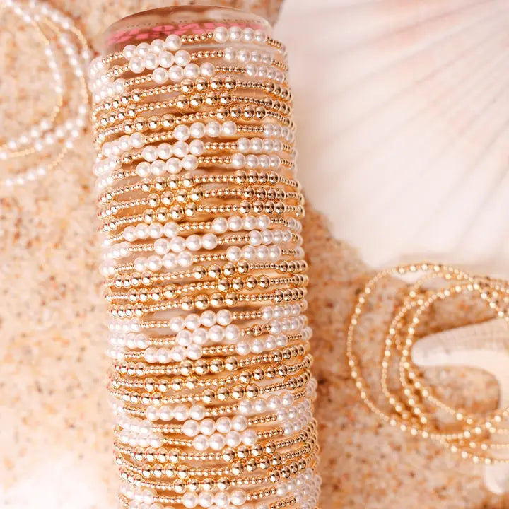 Beaded Blondes Scottie Bracelet in Gold