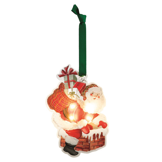 MUD PIE ACRYLIC LED CHIMNEY ORNAMENT