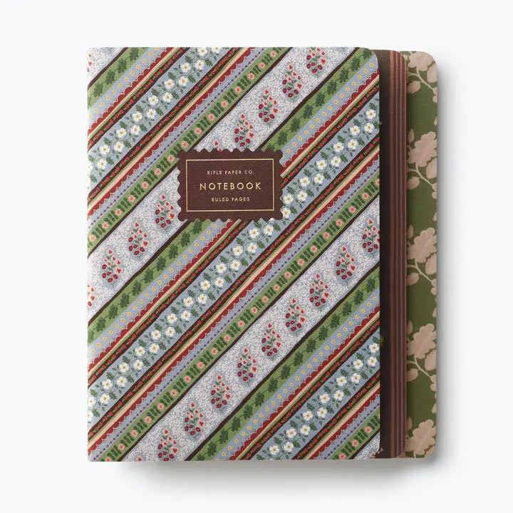Rifle Paper Co. Assorted Set of 3 Paisley Notebooks