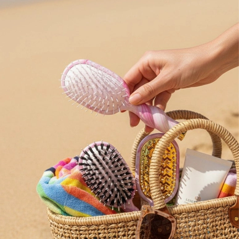 Teleties Mini Detangler Brush | Medium | Pinch Me!