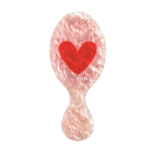 MUD PIE HEART HAIRBRUSH