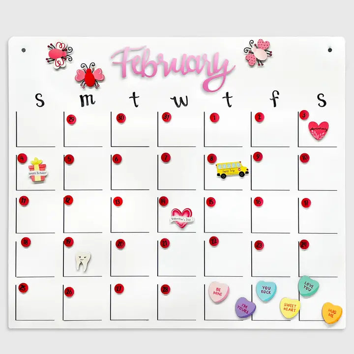 Roeda Studio School Days Calendar Magnets S/4, Calendar Organization