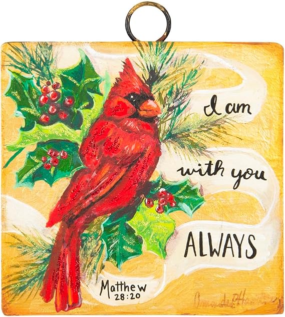 The Round Top Collection Mini Cardinal Matthew 28:30 Charm