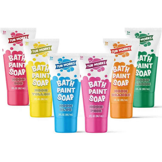 Tub Works® Bath Paint Soap Bath Toy, Neon